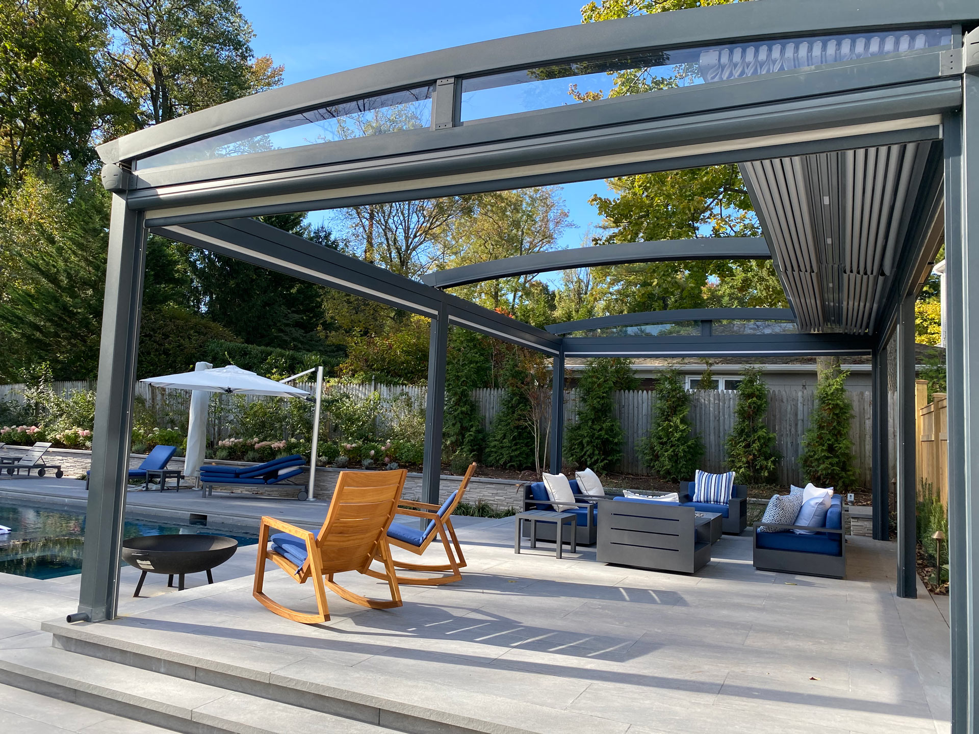 Project Pierson, Short Hills, NJ Pergola Roof